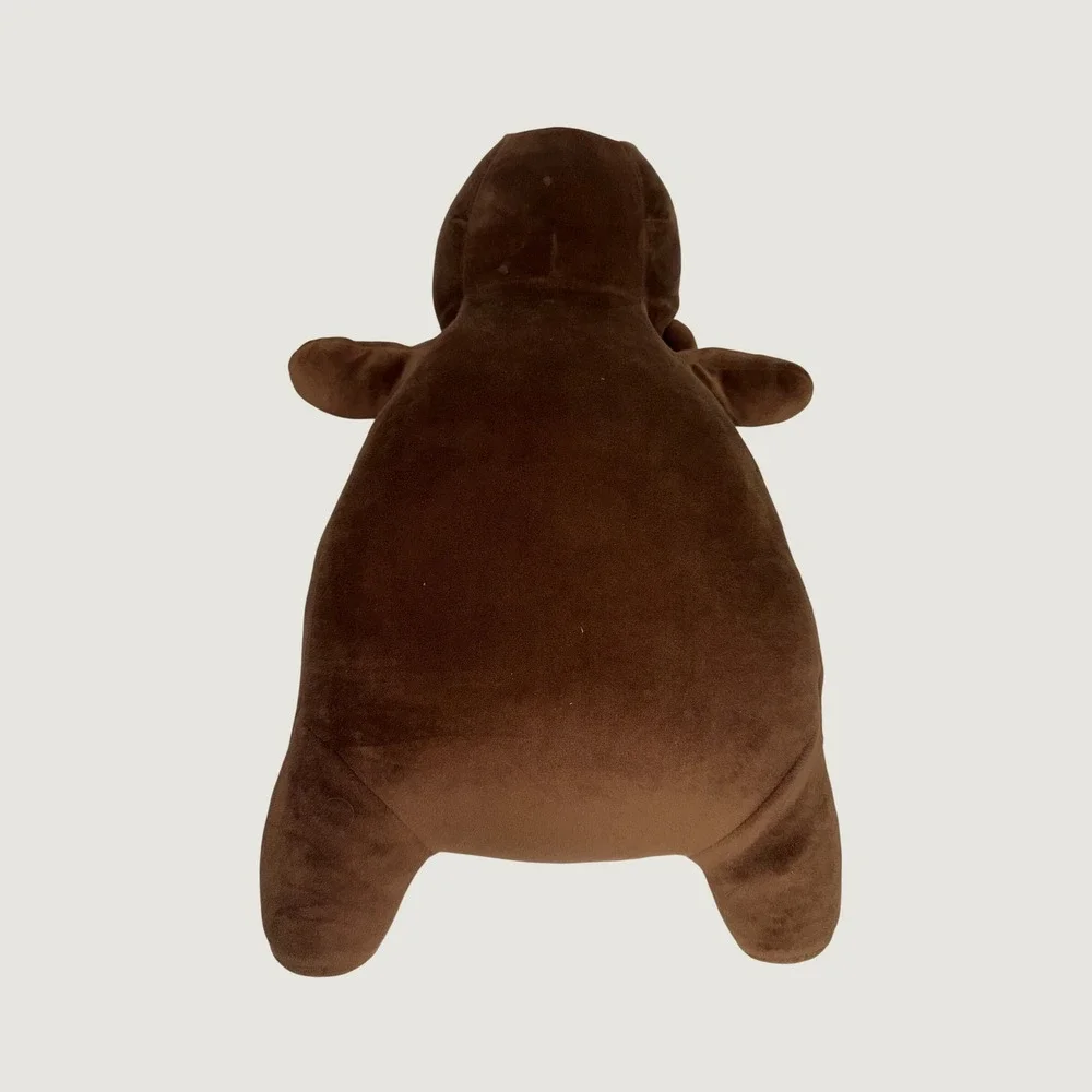 Pillowfort Weighted Plush Bear Brown Stuffed Animal Sensory Throw Pillow 17 Inch